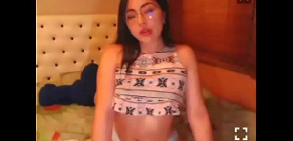  Morrita colombiana en video chat